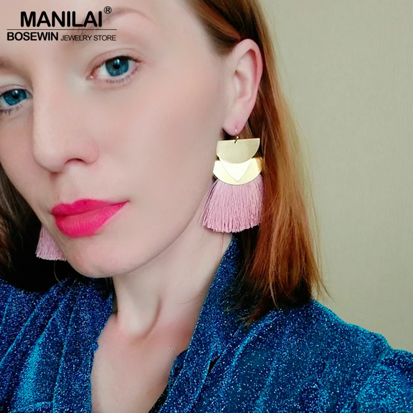 MANILAI Brand Statement Tassel Earrings For Women Big Alloy Fringe Drop Dangle Earrings Vintage Fashion Jewelry Earrings Female
MANILAI Brand Statement Tassel Earrings For Women Big Alloy Fringe Drop Dangle Earrings Vintage Fashion Jewelry Earrings Female