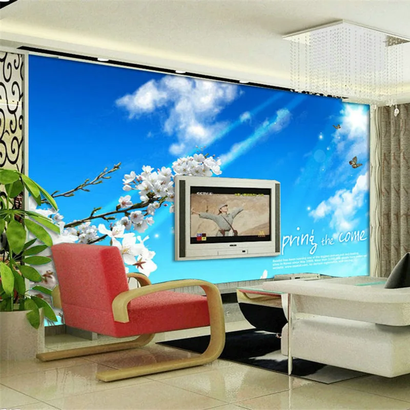 3D non - woven wallpaper murals bule sky wonderful spring landscape wallpaper of silk cloth
3D non - woven wallpaper murals bule sky wonderful spring landscape wallpaper of silk cloth