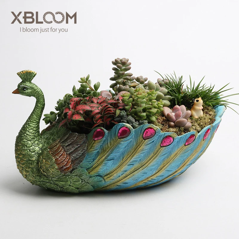 5 color pastoral simple resin peacock plant flower pot vase creative pot peacock sticker diamond statue home wedding decor gift
5 color pastoral simple resin peacock plant flower pot vase creative pot peacock sticker diamond statue home wedding decor gift