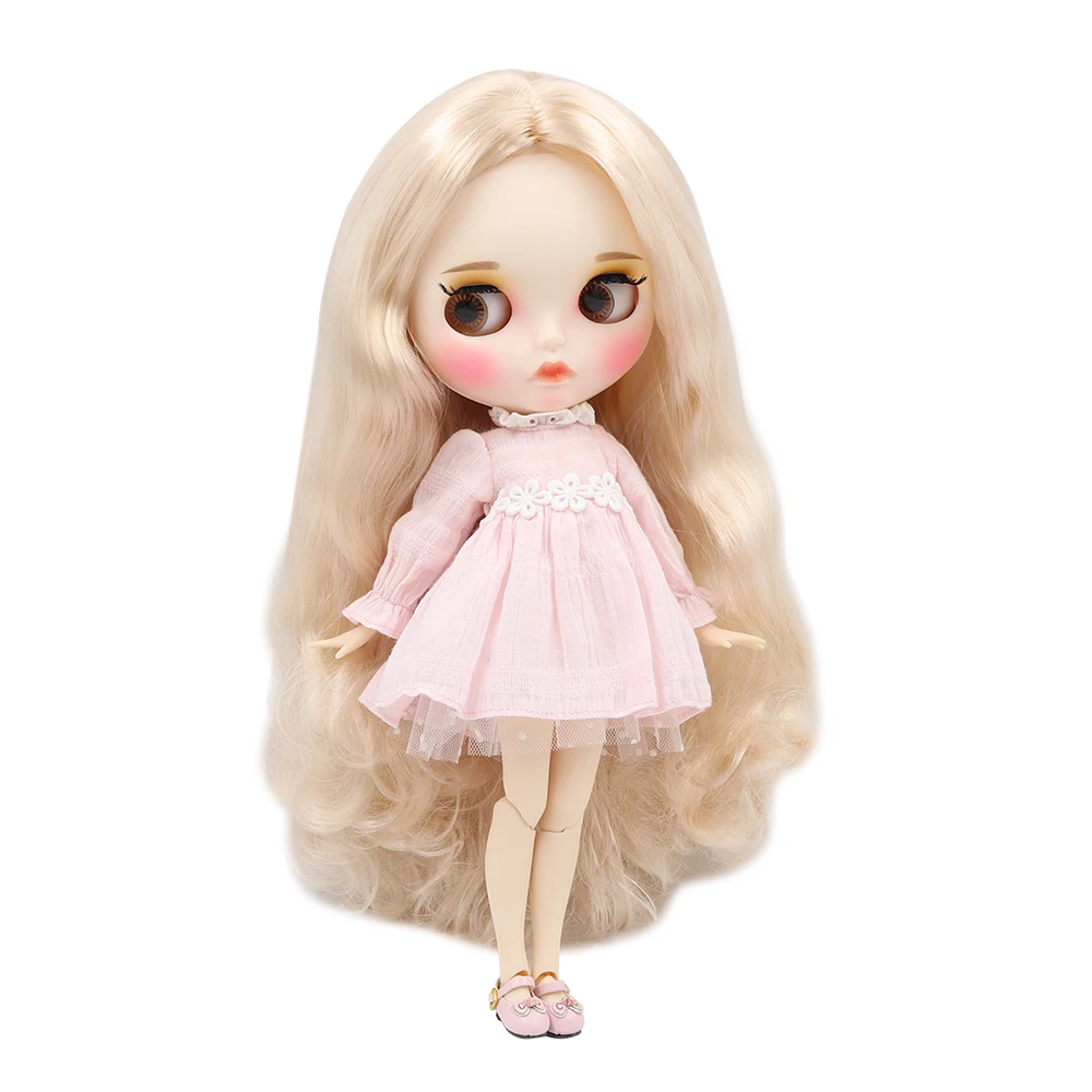 Blyth nude doll 30cm white skin Wild light golden curls hair 1/6 JOINT body new matte face with eyebrows Lip gloss ICY DIY toy
Blyth nude doll 30cm white skin Wild light golden curls hair 1/6 JOINT body new matte face with eyebrows Lip gloss ICY DIY toy