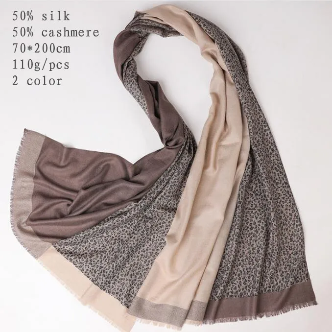 Naizaiga 50% silk 50% cashmere women fashion Leopard print patchwork shawl brand luxury pashmina,SN36
Naizaiga 50% silk 50% cashmere women fashion Leopard print patchwork shawl brand luxury pashmina,SN36