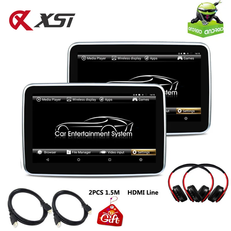 XST 10.1 Inch Android 6.0 Car Headrest Monitor Mp5 Video Player IPS Touch Screen HD 1080P With WIFI/HDMI/USB/SD/Bluetooth/FM
XST 10.1 Inch Android 6.0 Car Headrest Monitor Mp5 Video Player IPS Touch Screen HD 1080P With WIFI/HDMI/USB/SD/Bluetooth/FM