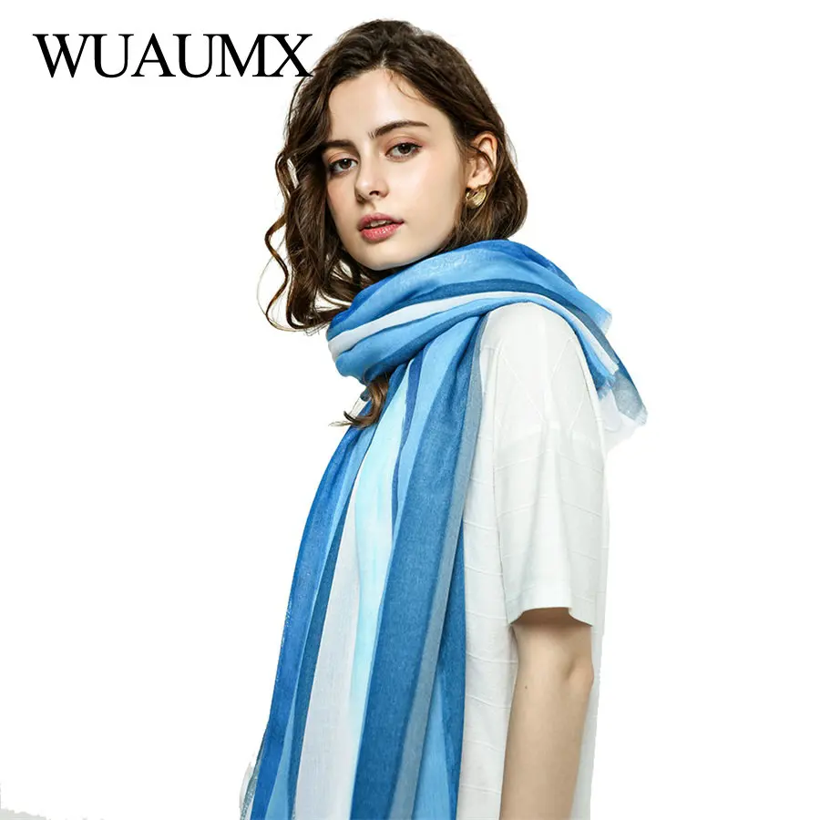 Wuaumx Brand Ethnic Head Scarf Women Striped Hijab Scarf Spring Scarves Autumn Shawls And Wraps 180*90cm sjaal foulard femme
Wuaumx Brand Ethnic Head Scarf Women Striped Hijab Scarf Spring Scarves Autumn Shawls And Wraps 180*90cm sjaal foulard femme
