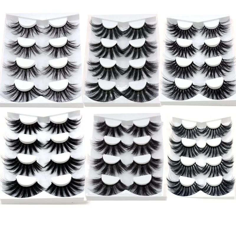NEW 4 Pairs 25mm 3D Mink False Eyelashes Criss-cross Fluffy Dramatic Volume Lashes Extension Handmade Eye Makeup Tools
NEW 4 Pairs 25mm 3D Mink False Eyelashes Criss-cross Fluffy Dramatic Volume Lashes Extension Handmade Eye Makeup Tools