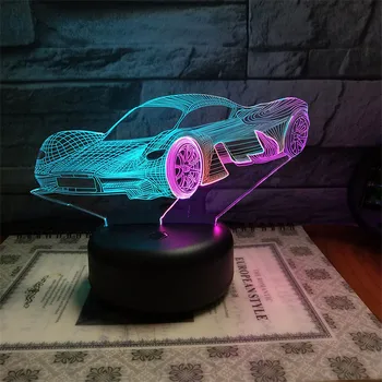 2018 New Style Fashion Sports Car Cool Roadster 3D Night Light Colorful Touch LED Stereophonic Gift Lamp Luxury Car Mold
2018 New Style Fashion Sports Car Cool Roadster 3D Night Light Colorful Touch LED Stereophonic Gift Lamp Luxury Car Mold