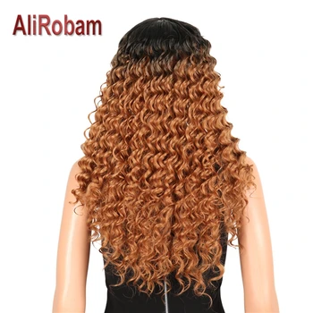 AliRobam Black Brown Grey Red Ombre Wig 20inch Heat Resistant Synthetic Hair Wig Deep Curly Hair Wigs For African American Woman
AliRobam Black Brown Grey Red Ombre Wig 20inch Heat Resistant Synthetic Hair Wig Deep Curly Hair Wigs For African American Woman