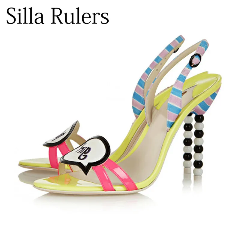 Silla Rulers 2018 New Coloured sandals High Heeled Sandals Open Toe Women Sandals Classic Sweet Sandals Woman
Silla Rulers 2018 New Coloured sandals High Heeled Sandals Open Toe Women Sandals Classic Sweet Sandals Woman