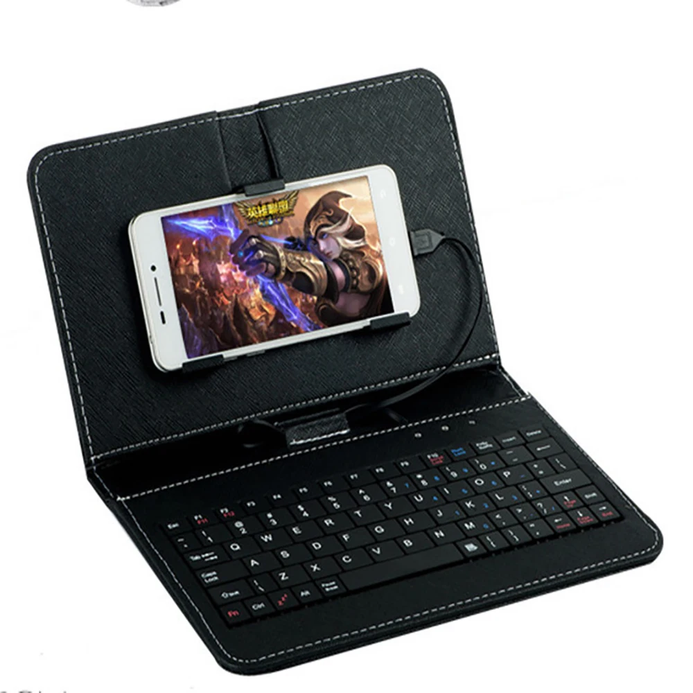 Portable PU Leather Micro USB Wireless Keyboard Case Protective with Phone Clip Case Holde Phone Cover Holder For Samsung xiaomi
Portable PU Leather Micro USB Wireless Keyboard Case Protective with Phone Clip Case Holde Phone Cover Holder For Samsung xiaomi