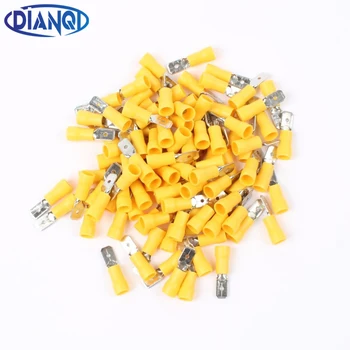 DIANQI MDD5.5-250 male Insulated Spade 100PCS/Pack Quick Connector Terminals Crimp Terminal AWG12-10 MDD
DIANQI MDD5.5-250 male Insulated Spade 100PCS/Pack Quick Connector Terminals Crimp Terminal AWG12-10 MDD