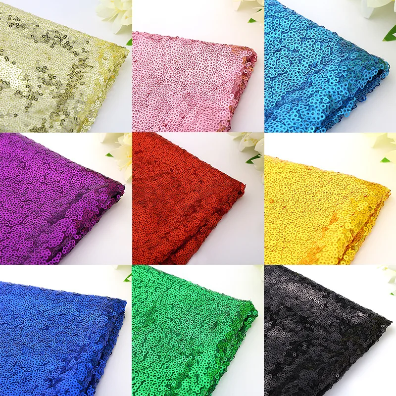 135x100cm DIY 3mm Shining Sequin Fabric Sparkly Gold Silver Glitter Fabric for Clothes Stage Party Wedding Home Decor
135x100cm DIY 3mm Shining Sequin Fabric Sparkly Gold Silver Glitter Fabric for Clothes Stage Party Wedding Home Decor