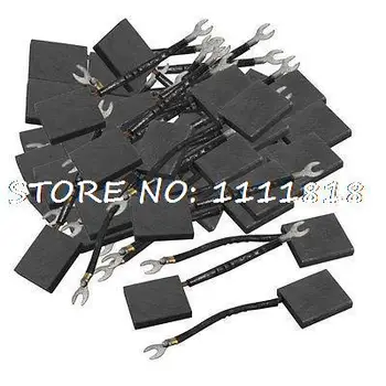60x Electric Motor Carbon Brushes 45mm x 40mm x 9mm w Leads
