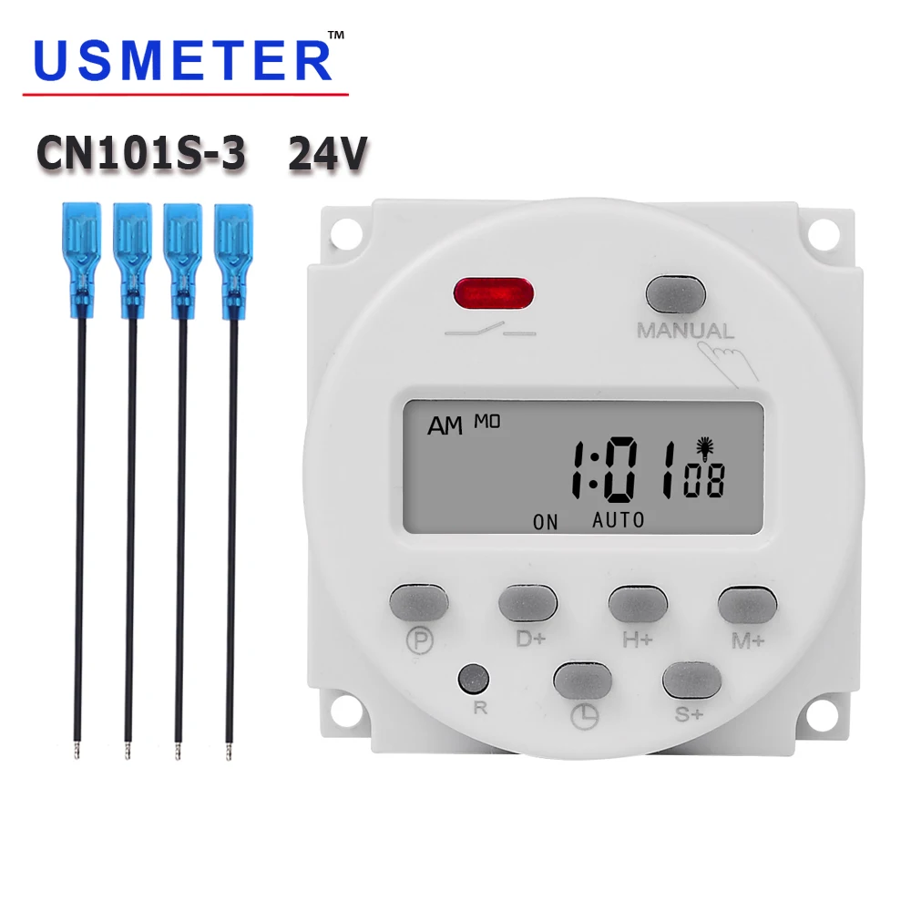 CN101S 24V 16A Second Interval Timer Programmable Digital Time Switch Relay weekly Timer Automatic Timer Switch Interval Timer
CN101S 24V 16A Second Interval Timer Programmable Digital Time Switch Relay weekly Timer Automatic Timer Switch Interval Timer