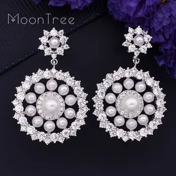 Mootree Luxury Pearl Flower AAA Circle Cubic Zirconia Women Bridal Engagement Earring Jewelry Addiction
Mootree Luxury Pearl Flower AAA Circle Cubic Zirconia Women Bridal Engagement Earring Jewelry Addiction