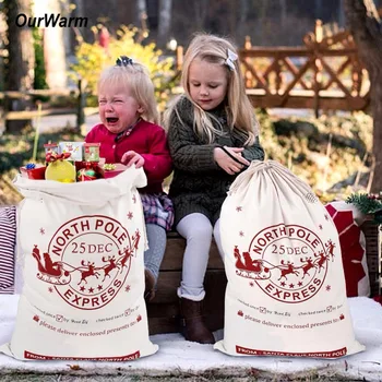Ourwarm Christmas Large Santa Sack Felt Candy Gifts Bag Canvas Storage Bags Kids Christmas Decoration New Year 2019 50*70cm
Ourwarm Christmas Large Santa Sack Felt Candy Gifts Bag Canvas Storage Bags Kids Christmas Decoration New Year 2019 50*70cm