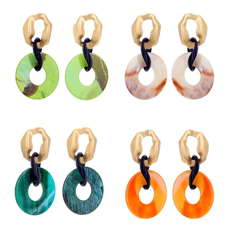 FishSheep ZA Round Acrylic Pendant Hanging Earrings For Women Statement Resin Circle Geometric Dangle Earrings Jewelry 2019
FishSheep ZA Round Acrylic Pendant Hanging Earrings For Women Statement Resin Circle Geometric Dangle Earrings Jewelry 2019