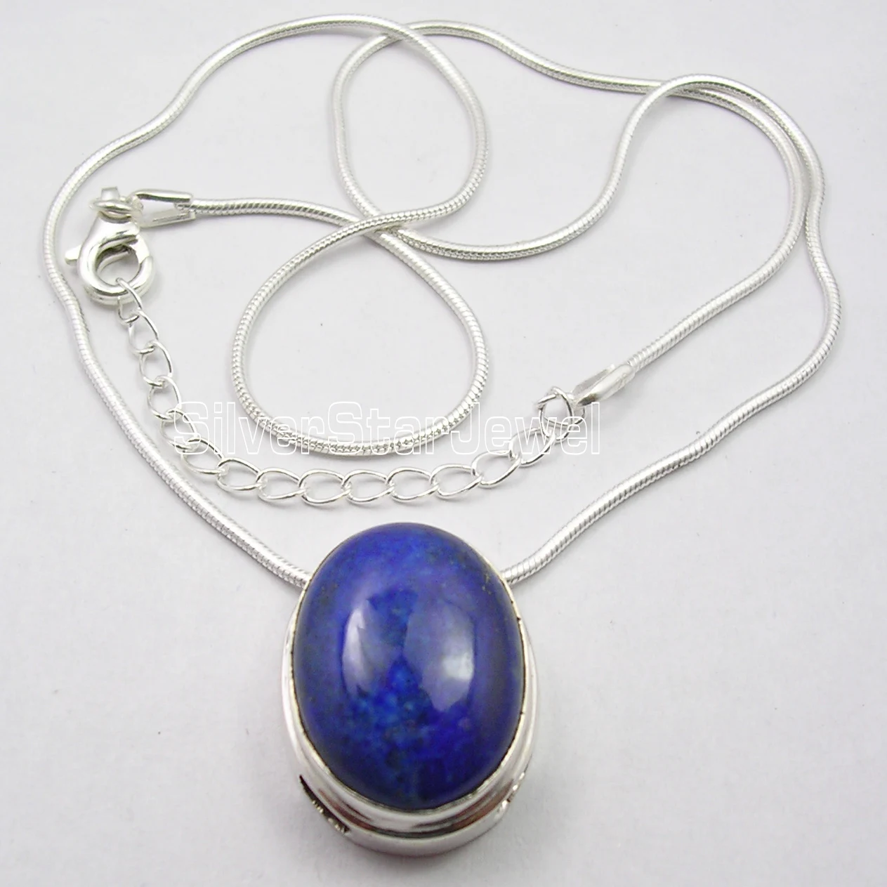 Chanti International Solid Silver LAPIS LAZULI 2-in-1 Snake Chain Pendant Necklace 18.25 Inches
Chanti International Solid Silver LAPIS LAZULI 2-in-1 Snake Chain Pendant Necklace 18.25 Inches
