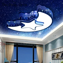 Cartoon creative stars moon LED ceiling lamps men and women bedroom lights eye protection lovely children's room lights
Cartoon creative stars moon LED ceiling lamps men and women bedroom lights eye protection lovely children's room lights