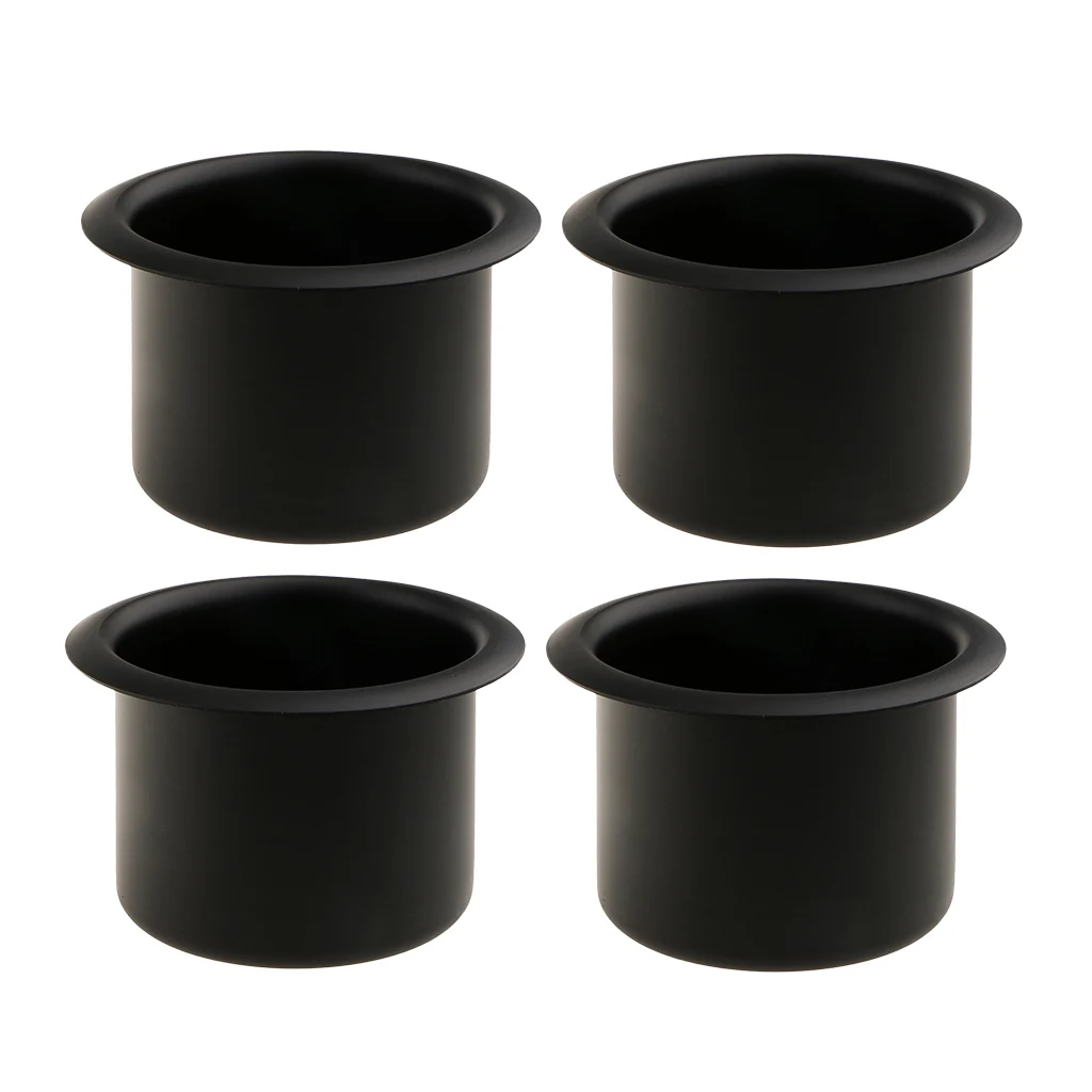 4pcs Marine Car Truck RV Cup Drink Holder Storage Base Black Aluminum Alloy Black Height: 64mm 4pcs Marine Car Truck RV Cup Drink Holder Storage Base Black Aluminum Alloy Black Height: 64mm