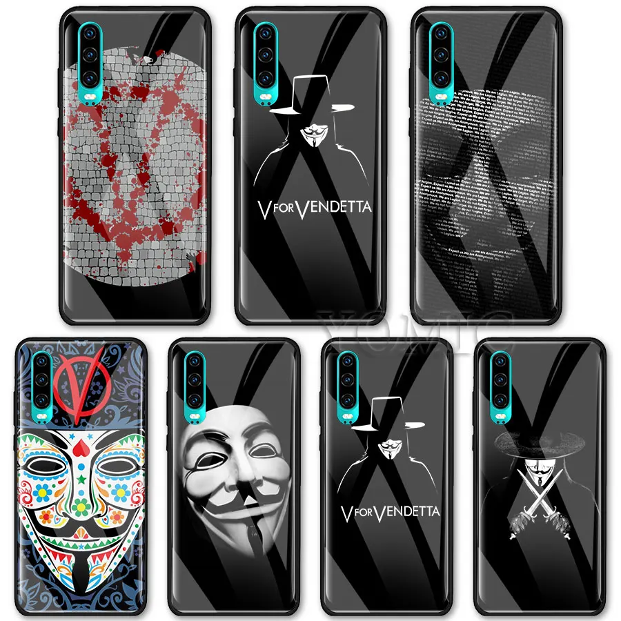 Tempered Glass Case for Huawei P20 Lite P30 Pro Mate 10 20 Lite Honor 20 Pro 8X Cover V For Vendetta Mask face Luxury Case
Tempered Glass Case for Huawei P20 Lite P30 Pro Mate 10 20 Lite Honor 20 Pro 8X Cover V For Vendetta Mask face Luxury Case