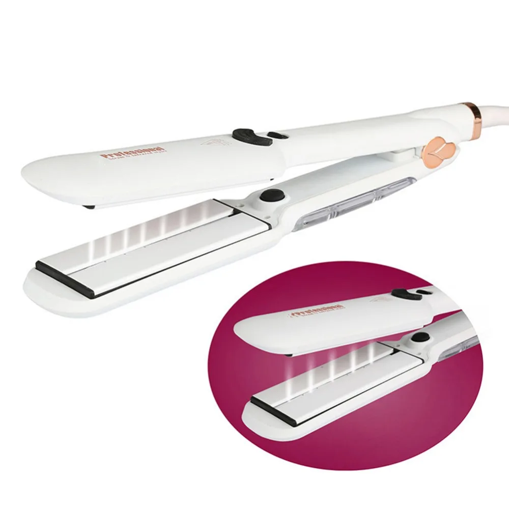 Professional Ceramic Hair Straightener Infrared Ceramic Steam Wide Flat Iron Straightener Styling Accessory US EU Plug Oversea
Professional Ceramic Hair Straightener Infrared Ceramic Steam Wide Flat Iron Straightener Styling Accessory US EU Plug Oversea
