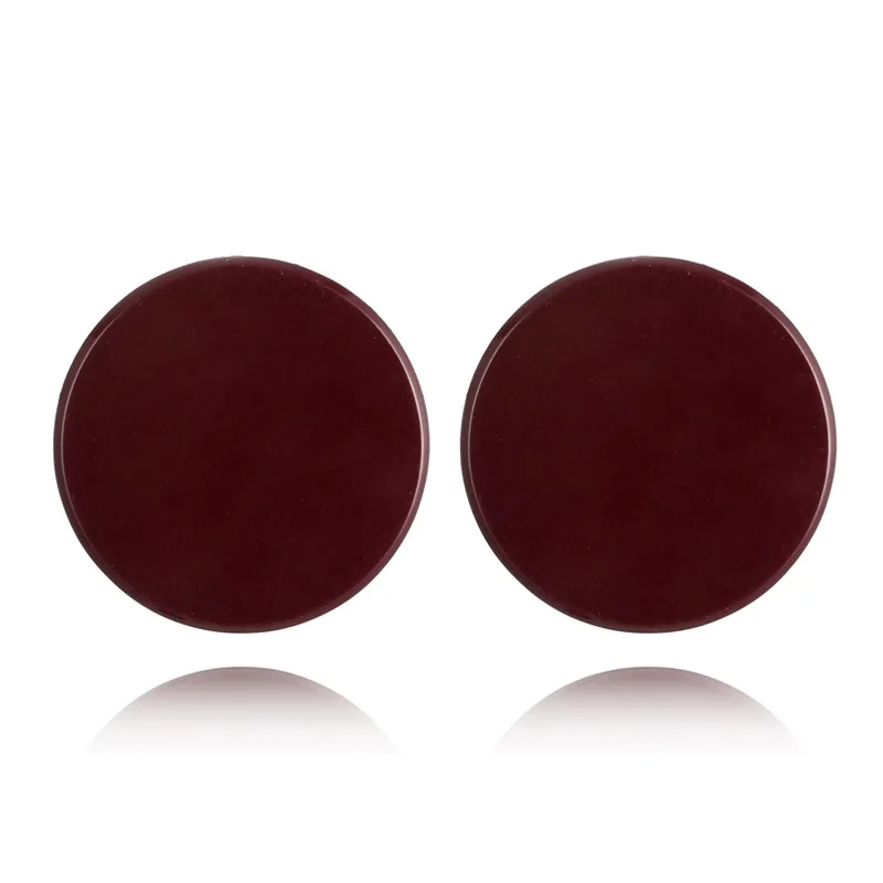 2018 Bohemia Simple Style dark red Green Color Stud Earrings Fashion Round Circle Earrings For Women oorbellen brincos Jewelry
2018 Bohemia Simple Style dark red Green Color Stud Earrings Fashion Round Circle Earrings For Women oorbellen brincos Jewelry