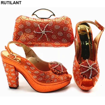 New Women Shoes High Heel Ladies Italian Shoes and Bag Set Decorated with Rhinestone Nigerian Party Shoes Elegant Crystal Pumps
New Women Shoes High Heel Ladies Italian Shoes and Bag Set Decorated with Rhinestone Nigerian Party Shoes Elegant Crystal Pumps