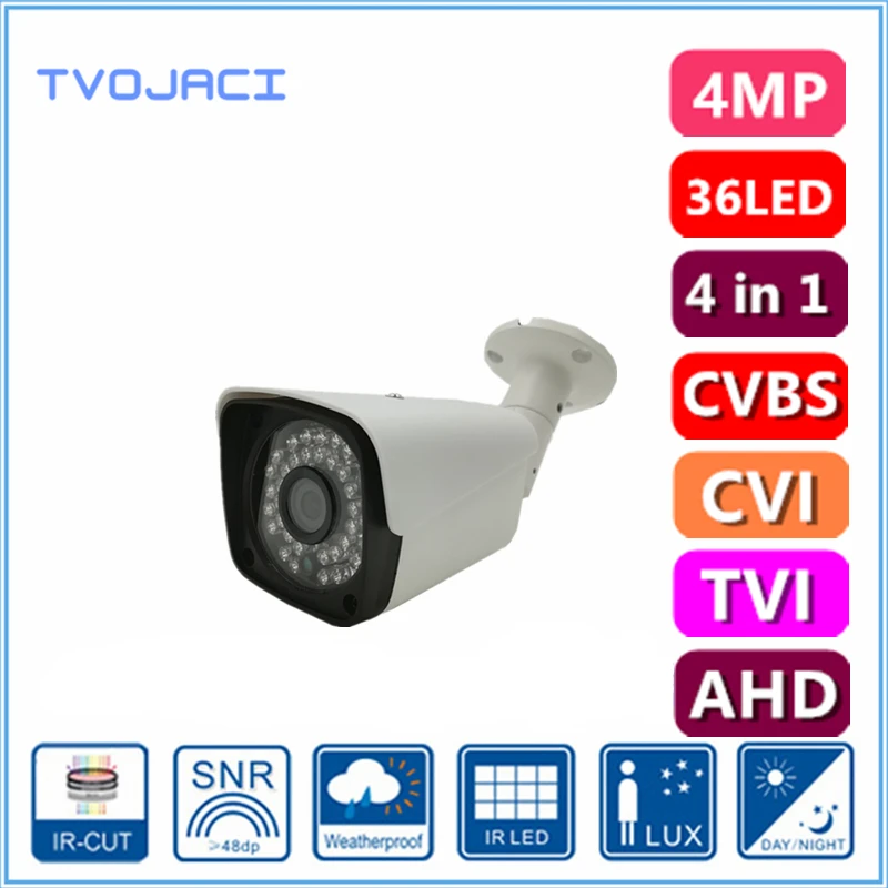 Waterproof Camera AHD Analog High Definition 1/3'' CMOS 4.0MP AHD/TVI/CVI/CVBS 4IN1 CCTV Camera IR Cut Fiter Security Outdoor
Waterproof Camera AHD Analog High Definition 1/3'' CMOS 4.0MP AHD/TVI/CVI/CVBS 4IN1 CCTV Camera IR Cut Fiter Security Outdoor