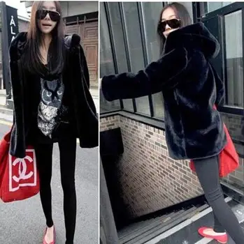 Faux Fur Coat For Women Outwear Padded Mink Full Sleeves Winter Imitation Fur Jacket Hood Hairy Black Chaquetas Femininas AL12
Faux Fur Coat For Women Outwear Padded Mink Full Sleeves Winter Imitation Fur Jacket Hood Hairy Black Chaquetas Femininas AL12