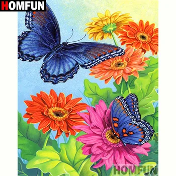 HOMFUN Full Square/Round Drill 5D DIY Diamond Painting "Flower butterfly" 3D Diamond Embroidery Cross Stitch Home Decor A20042
HOMFUN Full Square/Round Drill 5D DIY Diamond Painting "Flower butterfly" 3D Diamond Embroidery Cross Stitch Home Decor A20042
