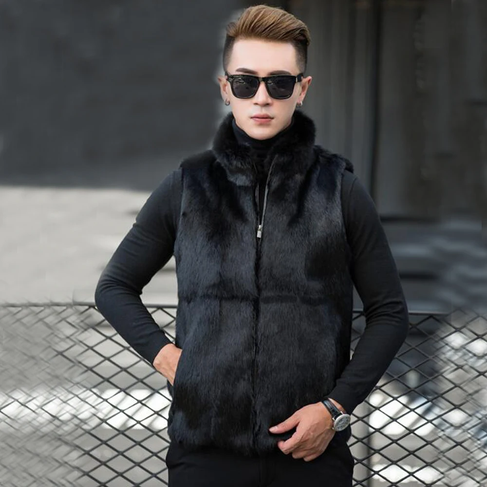 Men 100% Genuine Real Rabbit Fur Vest Whole Skin Full Pelt Smooth Soft Natural Rabbit Fur Gilet tbsr277
Men 100% Genuine Real Rabbit Fur Vest Whole Skin Full Pelt Smooth Soft Natural Rabbit Fur Gilet tbsr277