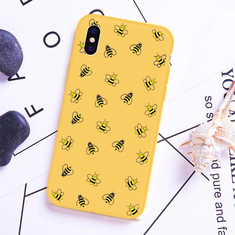 Cartoon Cute Animal Bees Phone Case For iPhone 5 SE XS MAX XR 6 6S Plus Yellow Soft silicone Phone Case For iPhone 8 7 Plus
Cartoon Cute Animal Bees Phone Case For iPhone 5 SE XS MAX XR 6 6S Plus Yellow Soft silicone Phone Case For iPhone 8 7 Plus