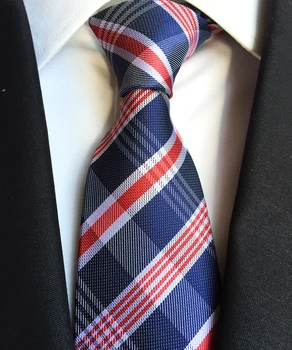 New Classic 8cm Checks Blue Red White Silk Ties Mens Neck Tie Jacquard Woven Ties for Men Wedding Suit Business Party Gravatas
New Classic 8cm Checks Blue Red White Silk Ties Mens Neck Tie Jacquard Woven Ties for Men Wedding Suit Business Party Gravatas