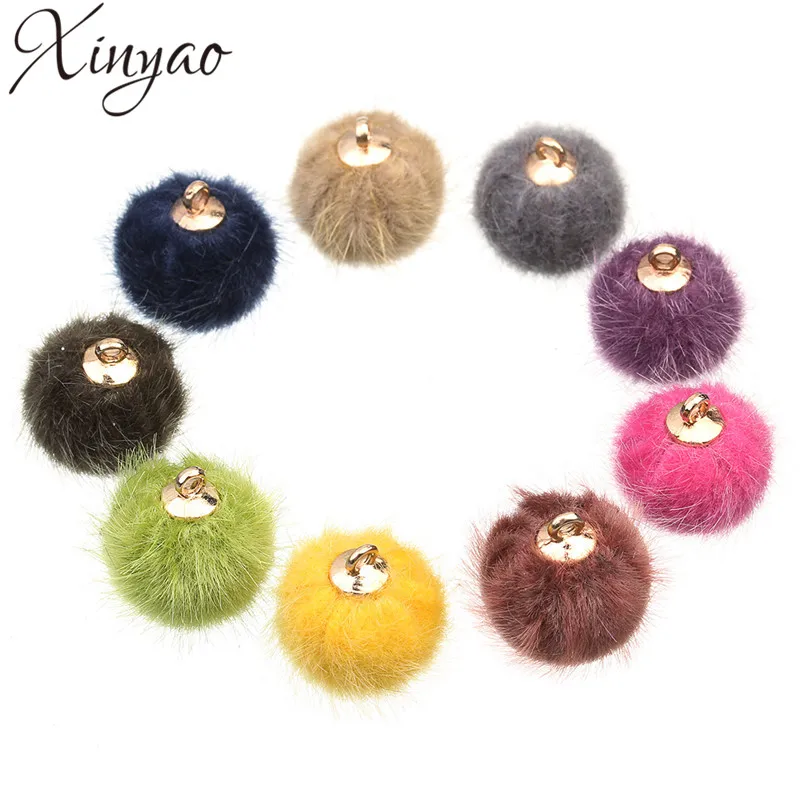 XINYAO 24pcs/lot 15mm Fur Ball Charms Fit Earring Necklace Bracelet Pompon Ball Beads Pendant For DIY Jewelry Making Findings
XINYAO 24pcs/lot 15mm Fur Ball Charms Fit Earring Necklace Bracelet Pompon Ball Beads Pendant For DIY Jewelry Making Findings