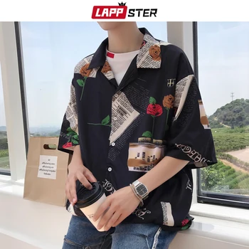 LAPPSTER Men Vintage Korean Fashion Shirts 2020 Summer Casual Streetwear Shirt Mens Hawaiian Shirt Regular Fit Loose Funny Shirt
LAPPSTER Men Vintage Korean Fashion Shirts 2020 Summer Casual Streetwear Shirt Mens Hawaiian Shirt Regular Fit Loose Funny Shirt