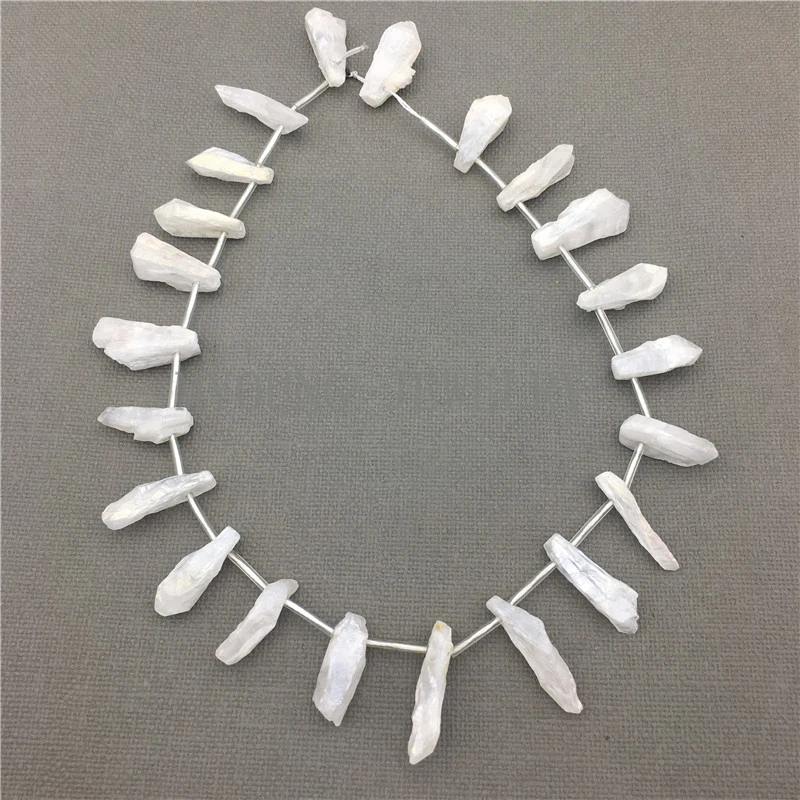 MY0643 Raw Clear Quartz Pillar Beads,Titanium Rock Crystal Stick Point Beads For Necklace or Bracelet Making
MY0643 Raw Clear Quartz Pillar Beads,Titanium Rock Crystal Stick Point Beads For Necklace or Bracelet Making