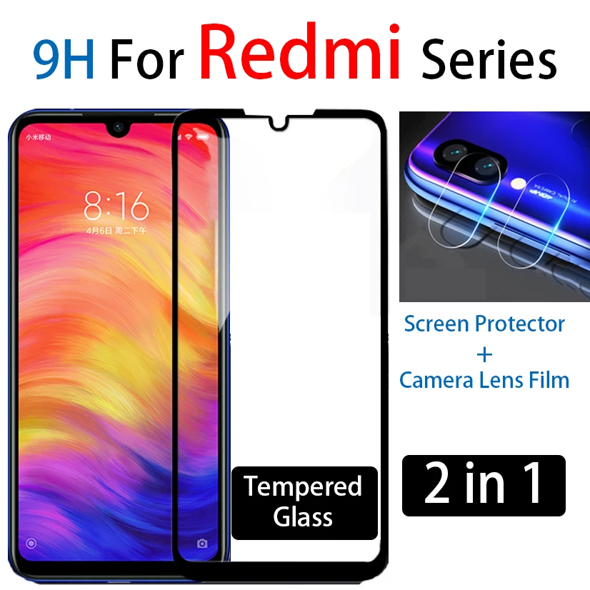 9 H протектор экрана из закаленного стекла для Xiaomi Redmi Note 7 6 защита объектива