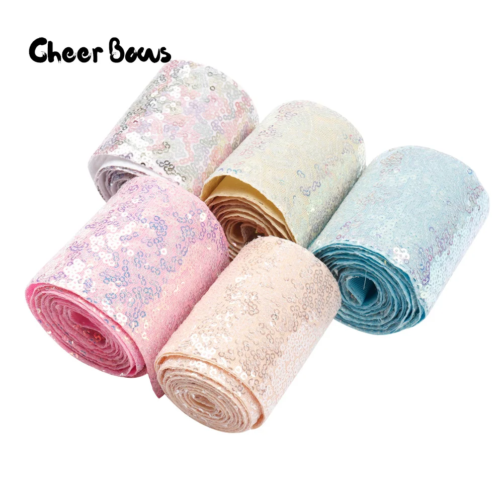 75mm Sequin Ribbon Candy Color Rainbow DIY Hair Bow Accessories For Kids Headwear Making Wedding Party Decorative Supply 2yards
75mm Sequin Ribbon Candy Color Rainbow DIY Hair Bow Accessories For Kids Headwear Making Wedding Party Decorative Supply 2yards