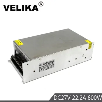 DC27V Power Supply 22.2A 600w Driver Transformer AC110V 220V AC-DC Power supplies for Led strip lamp Light CCTV 3D Printer CNC
DC27V Power Supply 22.2A 600w Driver Transformer AC110V 220V AC-DC Power supplies for Led strip lamp Light CCTV 3D Printer CNC