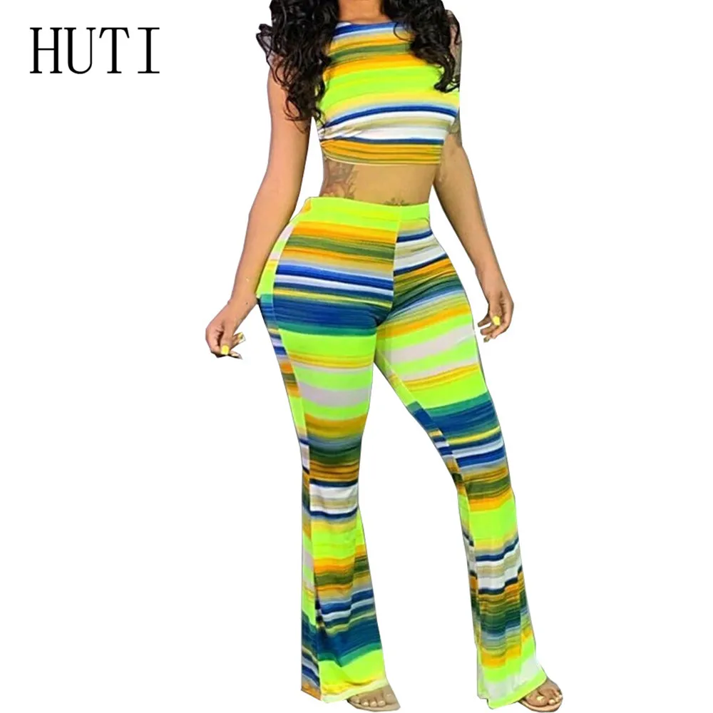 HUTI Sexy Striped Printed Cross Vest 2 Pieces Sets Playsuits Summer Sleeveless Hollow Out Halter Jumpsuits Women Retro Overalls
HUTI Sexy Striped Printed Cross Vest 2 Pieces Sets Playsuits Summer Sleeveless Hollow Out Halter Jumpsuits Women Retro Overalls