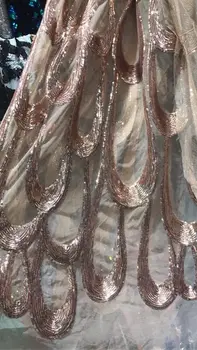 shining glued glitter sequins lace fabric african tulle mesh fabric for wedding dress/evening dress 
shining glued glitter sequins lace fabric african tulle mesh fabric for wedding dress/evening dress