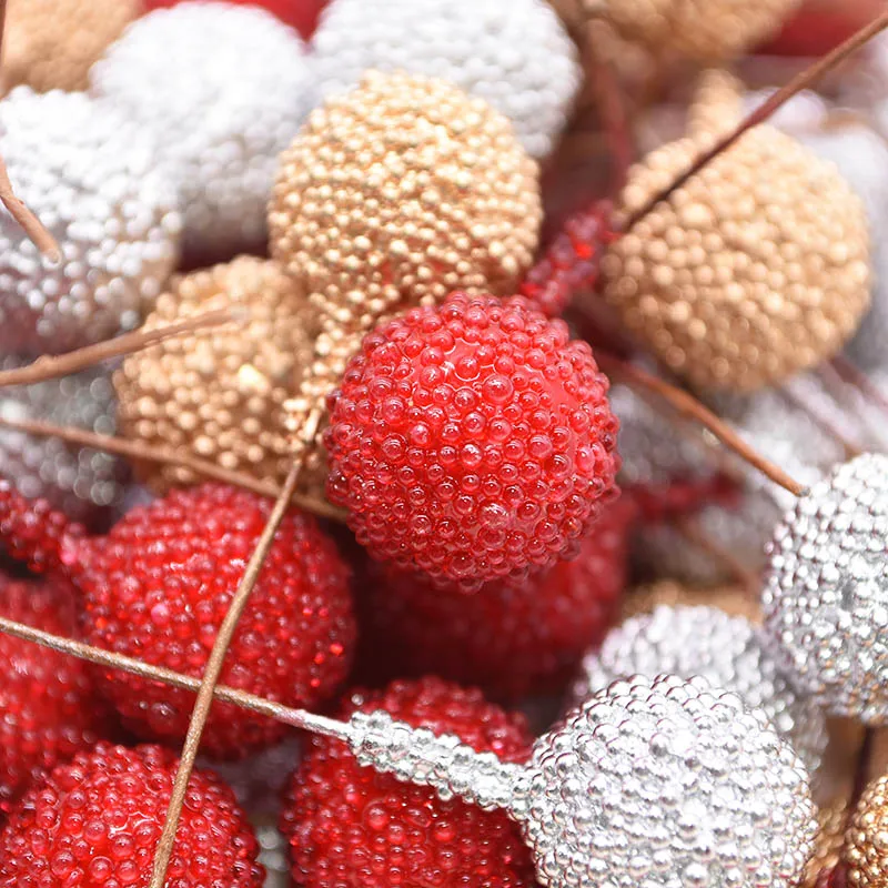 40pcs Artificial Foam Stamen Fruit Berry Gold Silver Red Flowers Bouquet DIY Stamen Craft Decor For Wedding Home Party Supplies
40pcs Artificial Foam Stamen Fruit Berry Gold Silver Red Flowers Bouquet DIY Stamen Craft Decor For Wedding Home Party Supplies