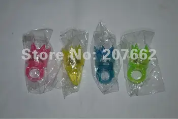 

Free shpping 36pcs/lot light up crown ring LED Flashing Light Ring Blinking Party Soft Rave Glow Jelly Finger Rings
