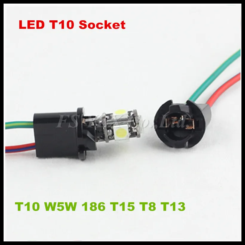LED T10 Socket T10 Female Socket Extension Wire Harness For Parking Side Marker Light T10 bulb holder T10 lamp holder
LED T10 Socket T10 Female Socket Extension Wire Harness For Parking Side Marker Light T10 bulb holder T10 lamp holder