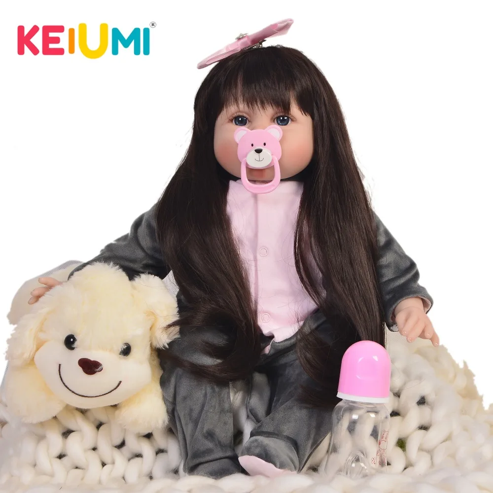 Fashion 55 cm Baby Dolls Toys Soft Silicone Vinyl Body 22'' Lifelike Reborn Baby Girl Doll Cloth Body For Kids Christmas Gifts
Fashion 55 cm Baby Dolls Toys Soft Silicone Vinyl Body 22'' Lifelike Reborn Baby Girl Doll Cloth Body For Kids Christmas Gifts