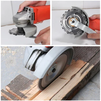 4 Inch Carbide Wood Carving Disk Grinder Disc Chain Woodworking Saw Blade Cutting Blade Wood Slotted Saw Blade Angle Grinder
4 Inch Carbide Wood Carving Disk Grinder Disc Chain Woodworking Saw Blade Cutting Blade Wood Slotted Saw Blade Angle Grinder