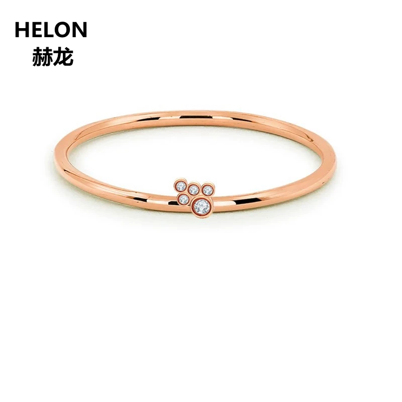 Фото Женское кольцо из розового золота 100% пробы с натуральными - купить