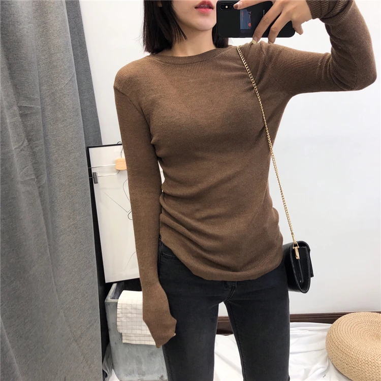 Sexy Transparent Knitted T Shirts Women Long Sleeve LadySlim Thin Knitting Sweaters Female Fitting Stretched Tee Tops
Sexy Transparent Knitted T Shirts Women Long Sleeve LadySlim Thin Knitting Sweaters Female Fitting Stretched Tee Tops