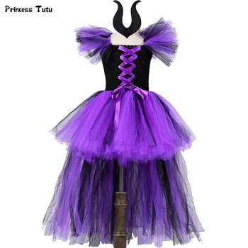 Maleficent Evil Queen Girls Tutu Dress with Horns Children Cosplay Witch Halloween Costumes for Girls Kids Fancy Party Dress
Maleficent Evil Queen Girls Tutu Dress with Horns Children Cosplay Witch Halloween Costumes for Girls Kids Fancy Party Dress