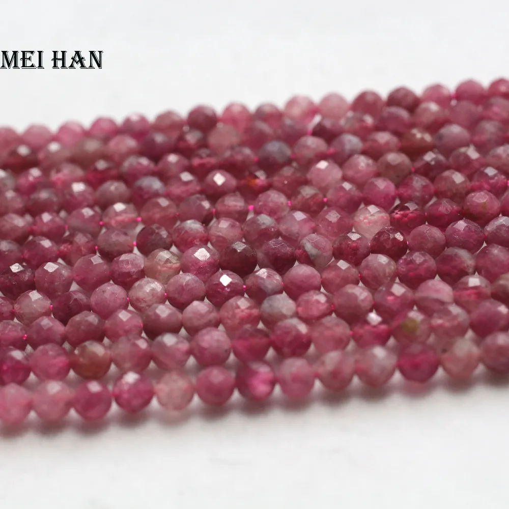 Meihan Free shipping (3 strands/set) natural pink tourmaline 4mm faceted round loose beads stone gift for jewelry making design
Meihan Free shipping (3 strands/set) natural pink tourmaline 4mm faceted round loose beads stone gift for jewelry making design