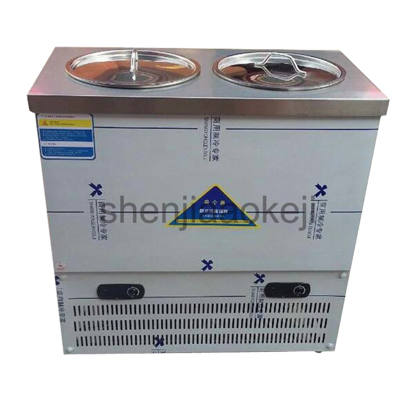 80L capacity Stainless Steel Commercial Double barrel cold noodle machine Korean-type cold noodle soup refrigerating machine
80L capacity Stainless Steel Commercial Double barrel cold noodle machine Korean-type cold noodle soup refrigerating machine
